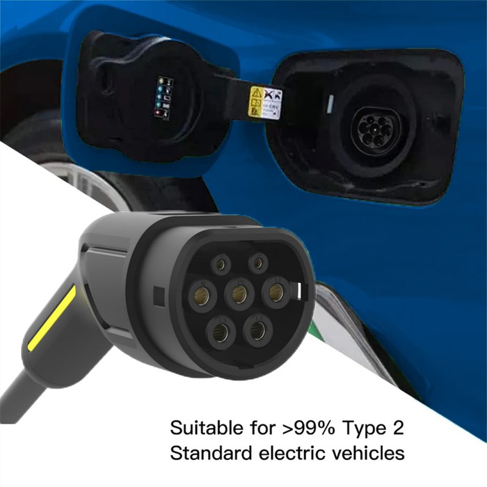 8 EV type 2 charging cable 480V AC 16A 8 EV type 2 charging cable 480V AC 16A